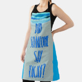 Tablier Quelqu'Un A Dit Que Vacay Beach Fun Scène (Insitu)