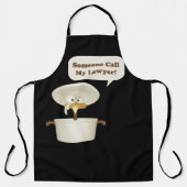 Tablier Quelqu'un appelle mon avocat (Recto)