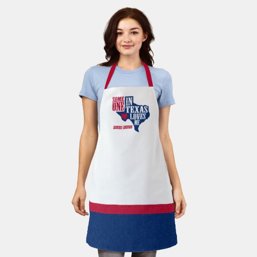 Tablier Quelqu'un au Texas m'aime (Porté)