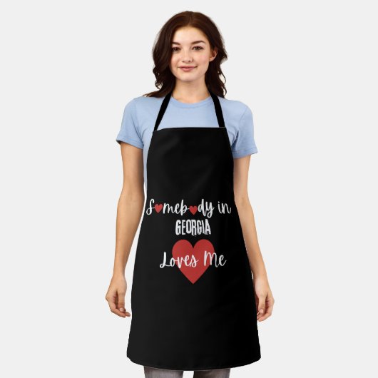 Tablier Quelqu'un en Géorgie m'aime (Porté)