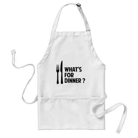 Tablier Qu'est-ce pour le dîner (Devant)