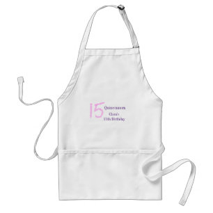 Tablier Quinceanera 15e anniversaire parties scintillant r