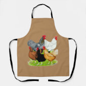 Tablier Quintette de poulet liée au sexe (Recto)