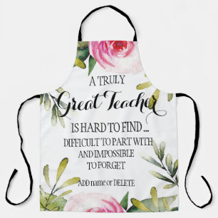 Tablier Quitter l'enseignant prendre sa retraite Appréciat