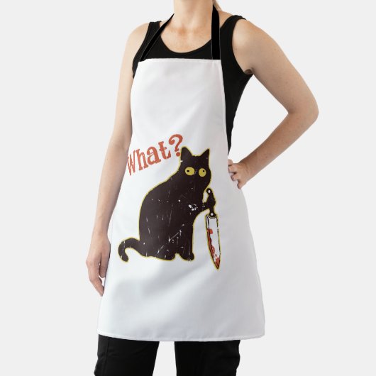 Tablier Quoi - propriétaire de chat (Insitu)