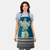 Tablier Quote de motivation Aquarelle Botanique (Porté)