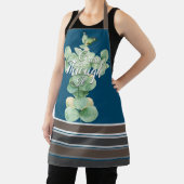 Tablier Quote de motivation Aquarelle Botanique (Insitu)