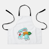 Tablier Rabbit avec carotte comme fusée (Recto)