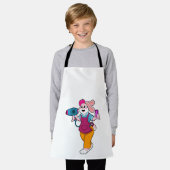 Tablier Rabbit en coiffeur avec sèche-cheveux & peigne (Porté)