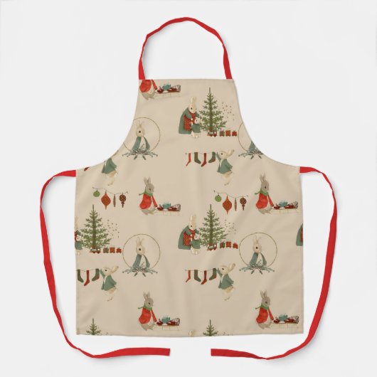 Tablier Rabbit Peter fêtes de Noël Apron (Recto)