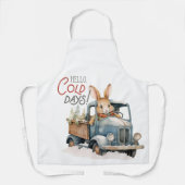 Tablier Rabbit Vintage Camion Bonjour Jours Froids (Recto)