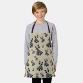 Tablier Raccoon Motif de la faune (Porté)