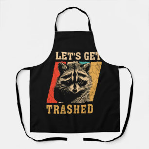 Tablier Raccoon On se fait trashed Vintage Retro Racoon Fu