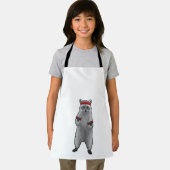 Tablier Racoon at Fitness with Dumbbells (Insitu)