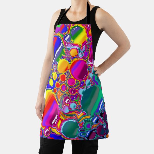 Tablier Rainbow Blast Art Abstrait (Insitu)
