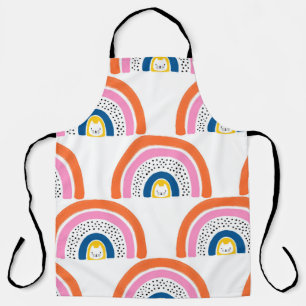 Tablier Rainbow chats sans couture enfants motif. Joli tir