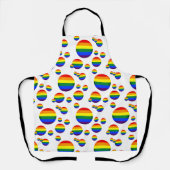 Tablier Rainbow Flag & Pride, cuisine des chefs de cuisine (Recto)