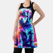 Tablier Rainbow Hug Dog Art (Insitu)