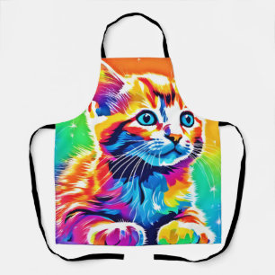 Tablier Rainbow Kitten Dreams
