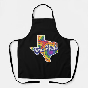 Tablier Rainbow Map Texas Design pour les LGBT+ Texans fie