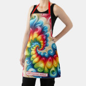 Tablier Rainbow Psychedelic Tie-Dye Apron (Insitu)