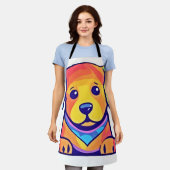 Tablier Rainbow Puppy Love (Porté)