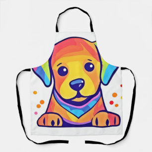 Tablier Rainbow Puppy Love