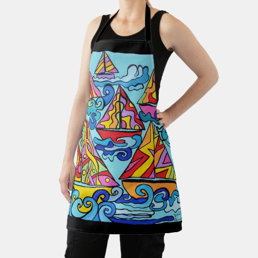 Tablier Rainbow Regatta (Insitu)