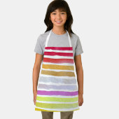 Tablier Rainbow stripes cute watercolor (Insitu)