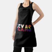 Tablier Rainbow Texas Flag Design pour LGBT Texan fier (Insitu)