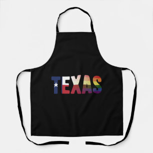 Tablier Rainbow Texas Flag Design pour LGBT Texan fier