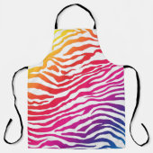 Tablier Rainbow Zebra (Recto)