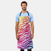 Tablier Rainbow Zebra (Porté)