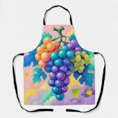 Tablier Raisins colorés (Recto)