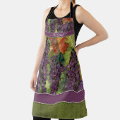 Tablier Raisins de vin Aquarelle Batik Napa Valley Nom du  (Insitu)