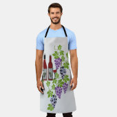 Tablier Raisins et vin (Porté)