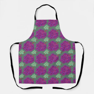 Tablier Raisins violets et verts