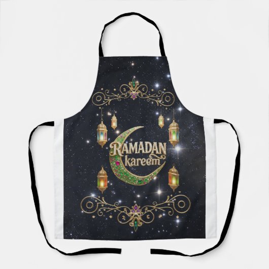 Tablier Ramadan Kareem ciel brillant (Recto)