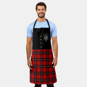 Tablier Ramsay Clan Badge & Tartan Kilt Apron (Porté)