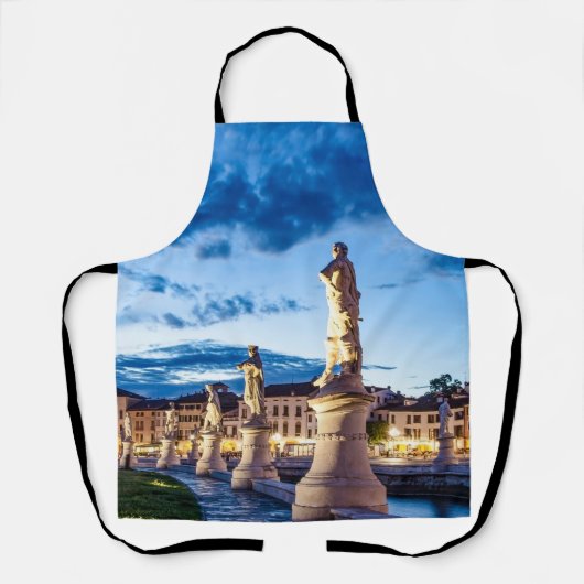Tablier Rangée de statues illuminées à Padova (Recto)