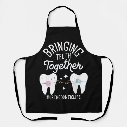 Tablier Rapprocher les dents - Orthodontiste (Recto)
