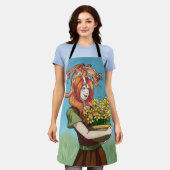 Tablier Rassembler les fleurs avec un dragon (Porté)