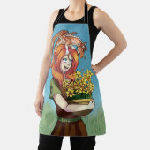 Tablier Rassembler les fleurs avec un dragon (Insitu)