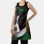Tablier Rat Terrier Chien en robe de fête St. Patrick (Insitu)