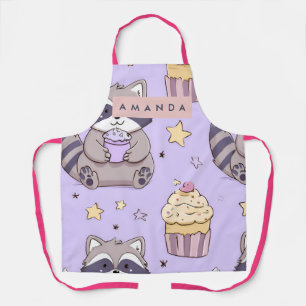 Tablier Ratonneaux Kawaii Personnalisés avec Motif Gâteaux