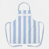 Tablier rayé bleu barbeau bonbon (Recto)
