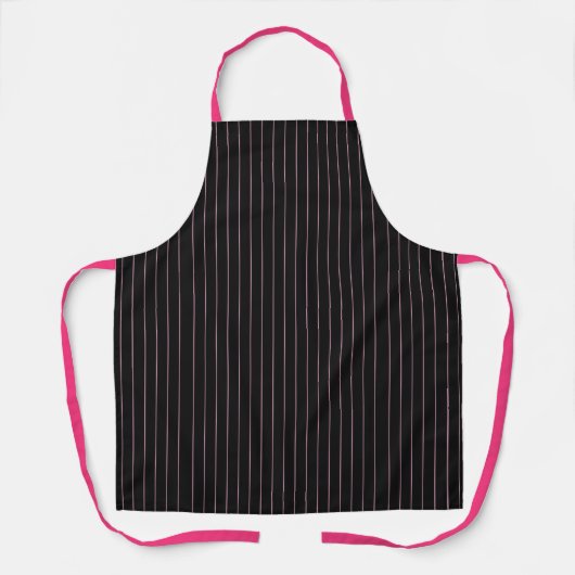 Tablier rayé noir et rose (Recto)