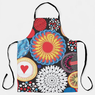 Tablier Rayon foncé : Motif circulaire lumineux