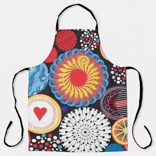 Tablier Rayon foncé : Motif circulaire lumineux (Recto)