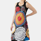 Tablier Rayon foncé : Motif circulaire lumineux (Insitu)